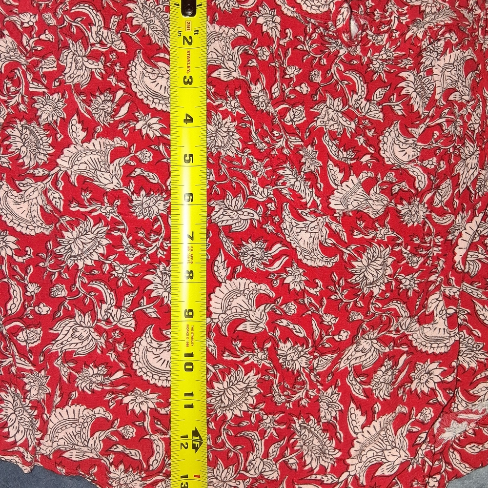 ZARA Red Floral Print Skort - Picture 5 of 5